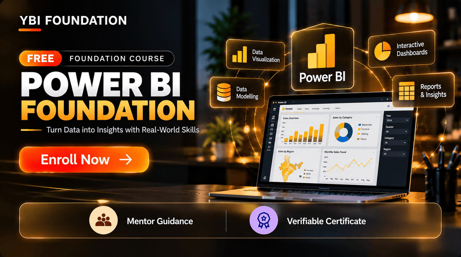 FREE Foundation Course with Certificate: Power BI Foundation